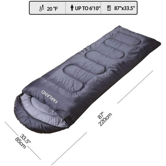 Sleeping Bags 20℉ for Adults Teens Kids with Compression Sack Portable - Picture 2 of 6